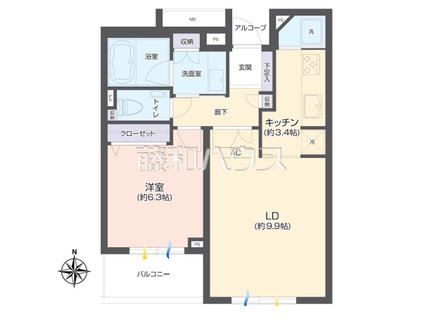 間取図　【パーク・ハイム成城】