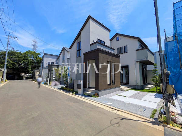 接道状況および現場風景　【三鷹市野崎３丁目】
