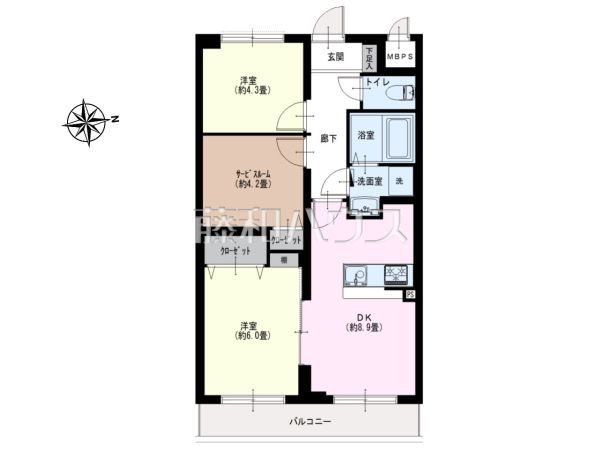 間取図　【セザール上井草】