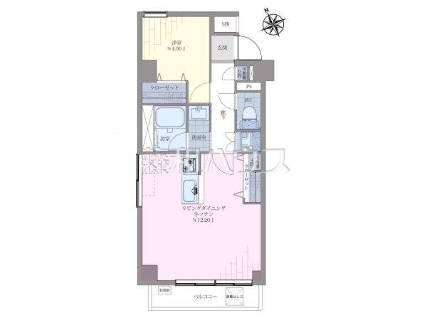 間取図　【テラスセザール方南町】