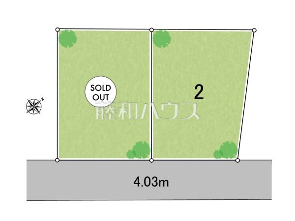 全体区画図　【調布市西つつじケ丘４丁目】