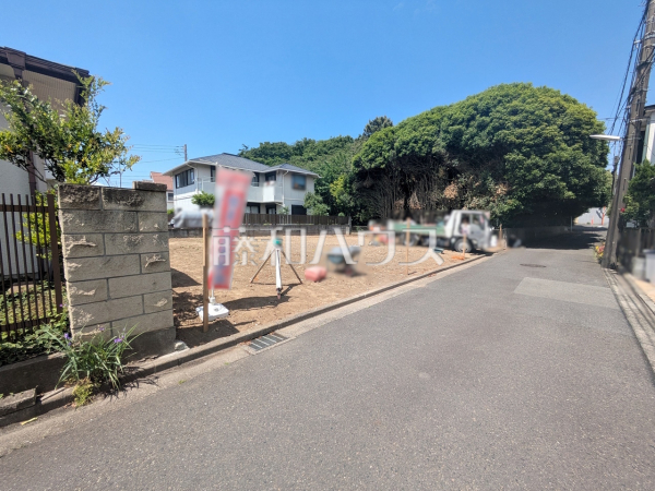 接道状況および現場風景　【調布市西つつじケ丘４丁目】