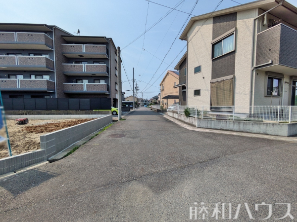 接道状況および現場風景　【春日井市味美町３丁目】