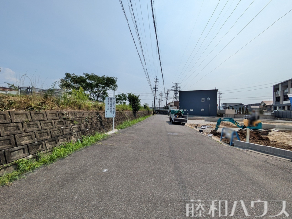接道状況および現場風景　【春日井市味美町３丁目】