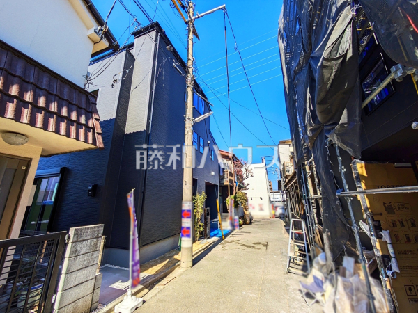 接道状況および現場風景　【練馬区貫井４丁目】