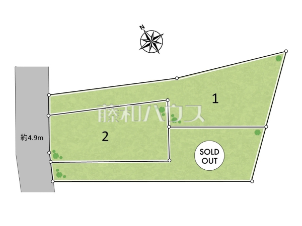 区画図　【日野市南平６丁目】