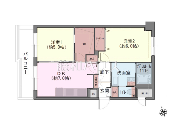 間取図　【小金井中町マンション】