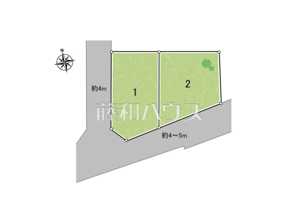 全体区画図　【富士見市関沢２丁目】