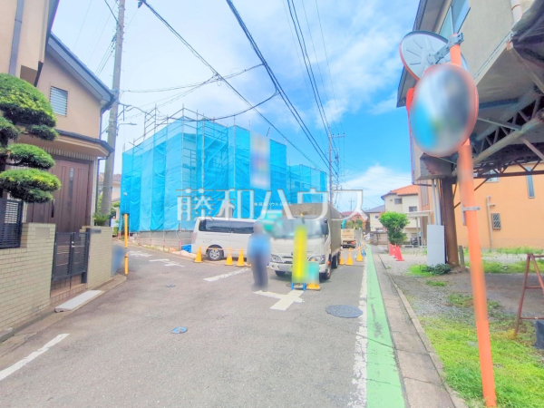 接道状況および現場風景　【富士見市関沢２丁目】