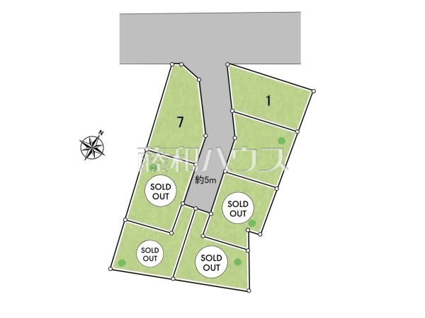 全体区画図　【昭島市宮沢町２丁目】