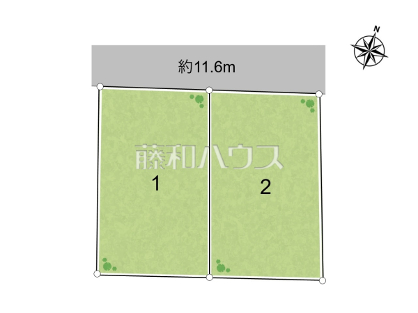 全体区画図　【世田谷区成城５丁目】