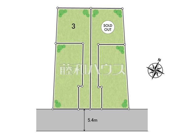 全体区画図　【杉並区西荻北５丁目】