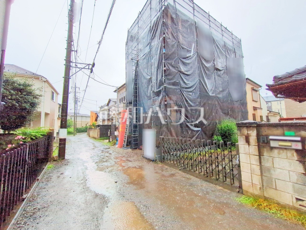 接道状況および現場風景　【新座市新堀２丁目】
