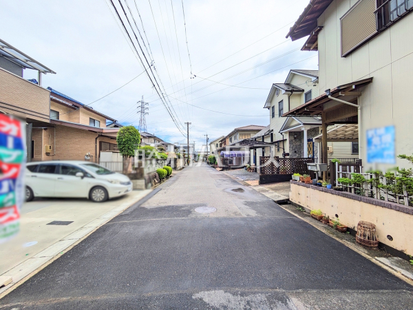 接道状況および現場風景　【小牧市大字岩崎】