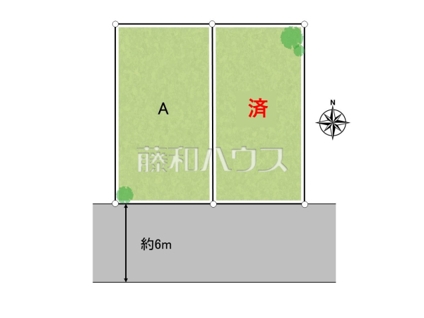 全体区画図　【小牧市大字岩崎】