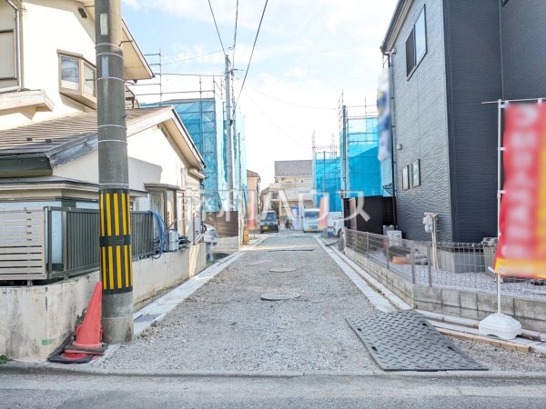 接道状況および現場風景　【八王子市川口町】