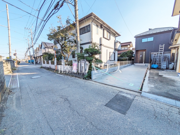 接道状況および現場風景　【八王子市川口町】