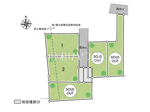 全体区画図　【八王子市川口町】