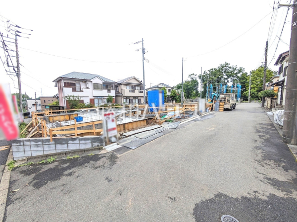 接道状況および現場風景　【東村山市多摩湖町２丁目】