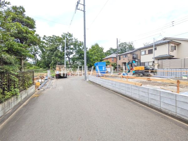 接道状況および現場風景　【東村山市多摩湖町２丁目】