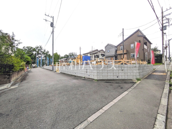 接道状況および現場風景　【東村山市多摩湖町２丁目】