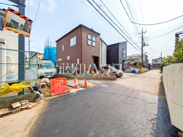 接道状況および現場風景　【所沢市花園４丁目】