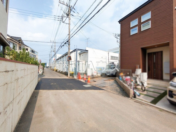 接道状況および現場風景　【所沢市花園４丁目】