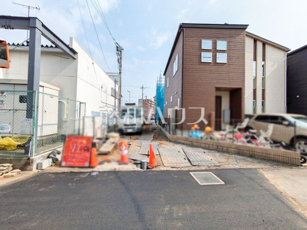 接道状況および現場風景　【所沢市花園４丁目】