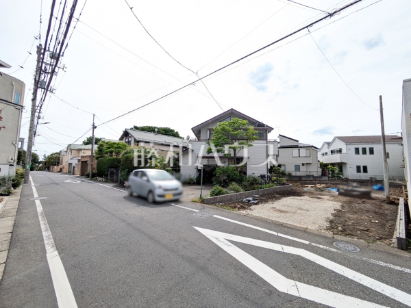 接道状況および現場風景　【世田谷区砧７丁目】