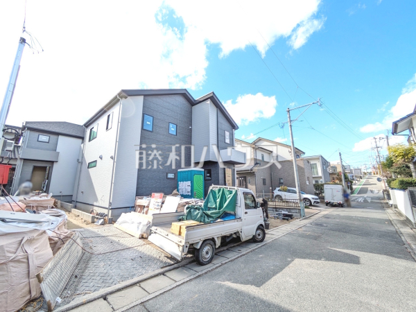 接道状況および現場風景　【福岡市南区皿山１丁目】