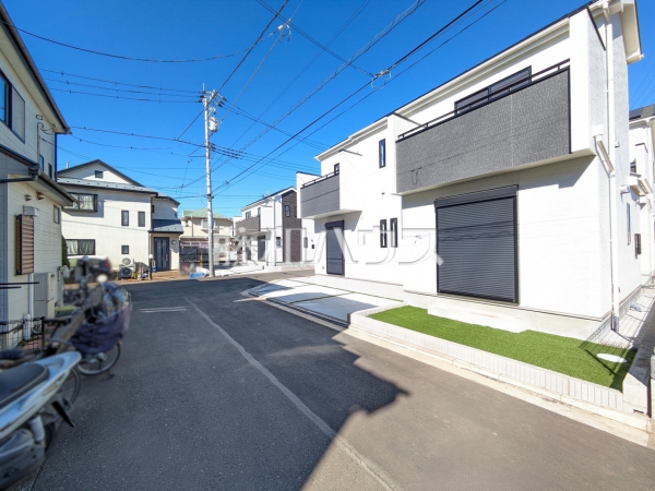 接道状況および現場風景　【立川市若葉町２丁目】