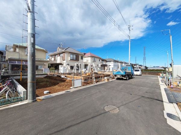 接道状況および現場風景　【立川市若葉町２丁目】