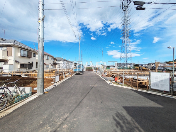 接道状況および現場風景　【立川市若葉町２丁目】