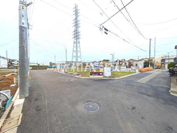 接道状況および現場風景　【立川市若葉町２丁目】