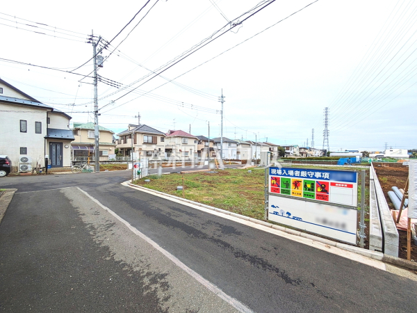 接道状況および現場風景　【立川市若葉町２丁目】