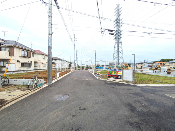 接道状況および現場風景　【立川市若葉町２丁目】