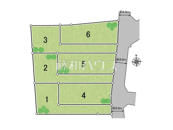 全体区画図　【三鷹市牟礼１丁目】