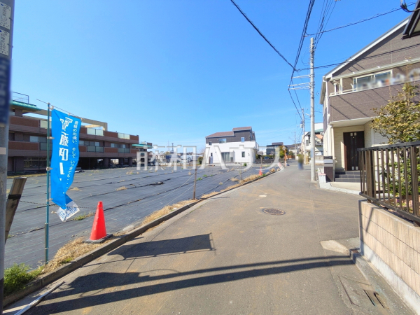 接道状況および現場風景　【三鷹市牟礼１丁目】