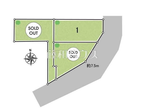 全体区画図　【立川市砂川町６丁目】