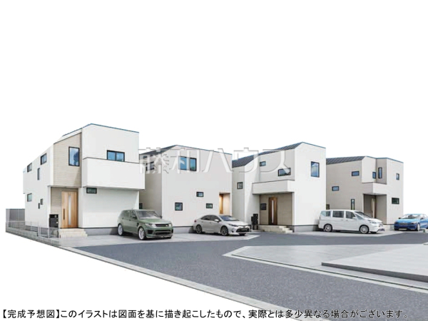 ≪完成予想図（外観）≫建物のプレゼンをさせていただきますので、実際の完成イメージを思い描いていただくことができます。お気軽にお問合せ下さい。【府中市住吉町１丁目】
