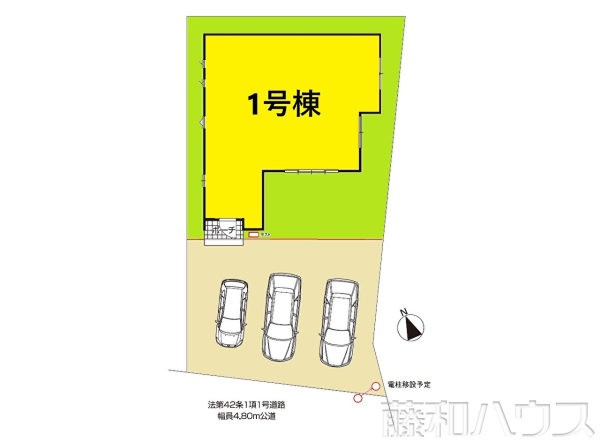 区画図　【春日井市岩野町１丁目】