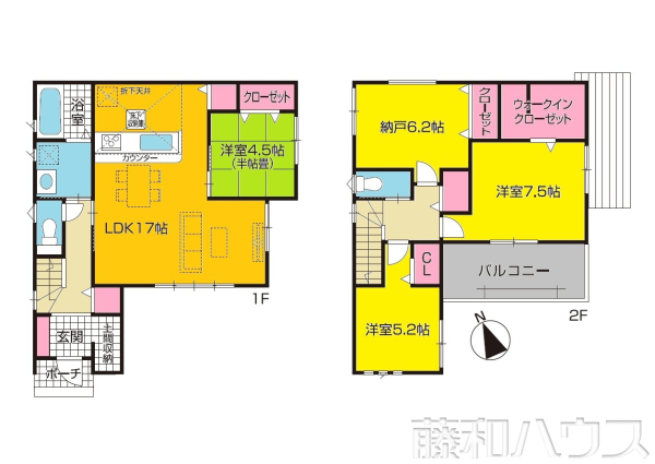 間取図　【春日井市岩野町１丁目】