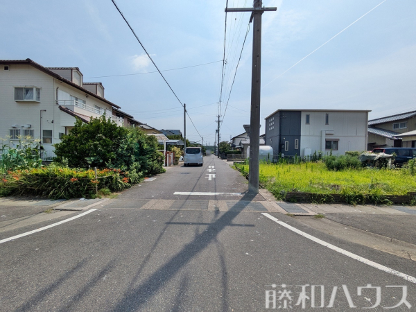 接道状況および現場風景　【春日井市上条町９丁目】