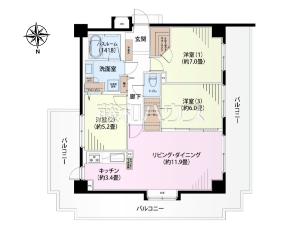 間取図　【コスモ吉祥寺南ブライトステージ】