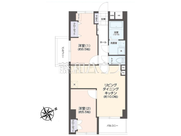 間取図　【迦葉武蔵野第3マンション】