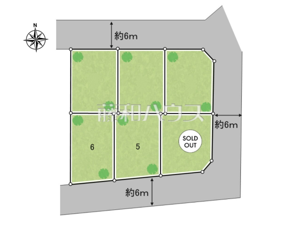 全体区画図　【武蔵村山市神明１丁目】