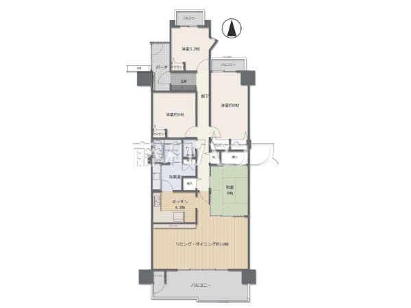 間取図　【プレセダンヒルズ南大沢】