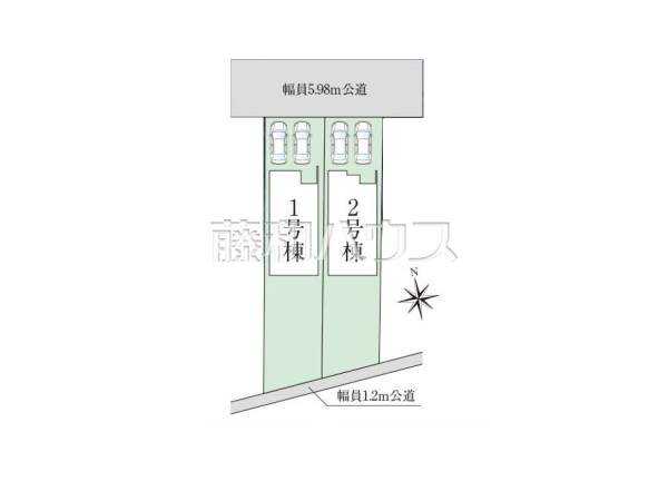 全体区画図　【小牧市小牧２丁目】