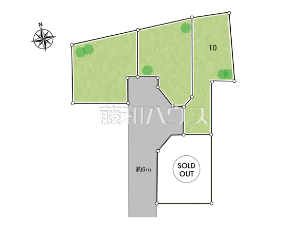 全体区画図　【八王子市大谷町】