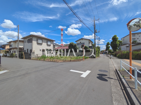 接道状況および現場風景　【東村山市野口町２丁目】